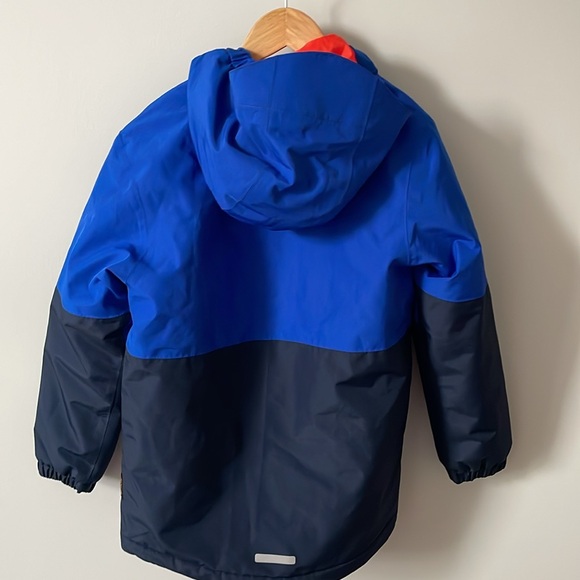 Jack Wolfskin Blue and Navy Blue with Hood size 7-8 - Picture 3 of 4